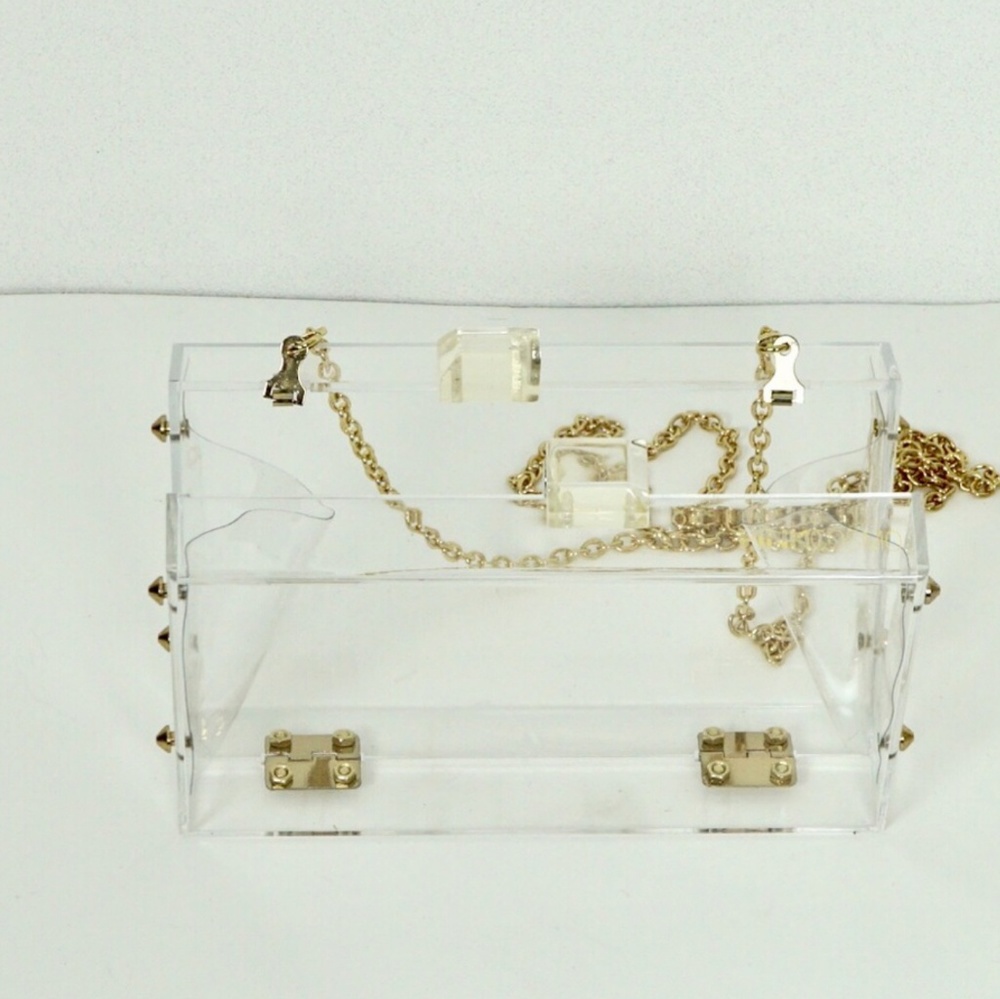 🆕👜💄LIMITED CLEAR BOX ACRYLIC CLUTCH👜💄 - Picture 5 of 7